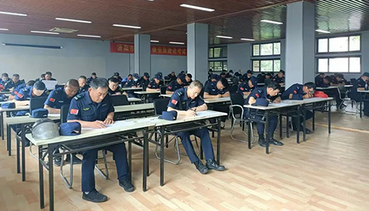 山东凯发k8国际职业培训学院组织开展第七期保安员考试